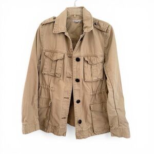 GAP women’s tan /beige  field lightweight jacket workwear jacket size large